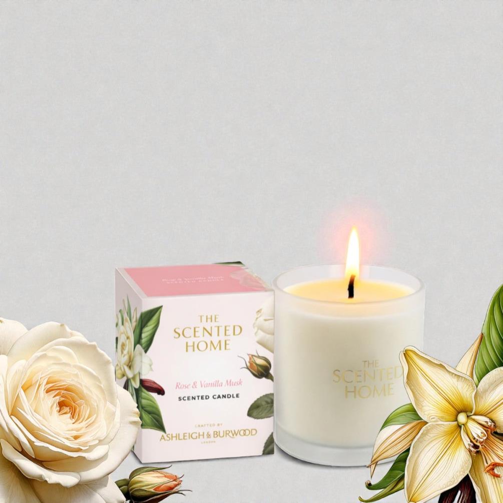 Ashleigh & Burwood Rose & Vanilla Musk Scented Candle Extra Image 1